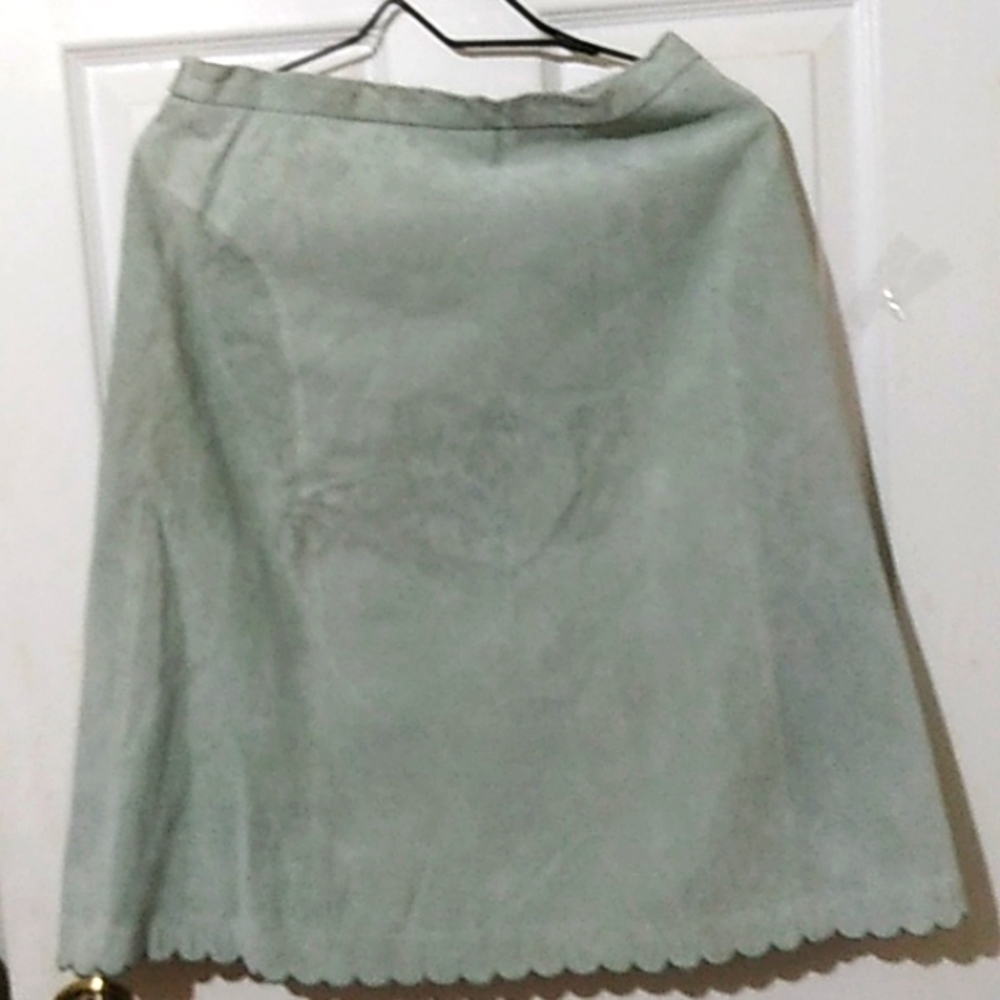 Terry Lewis  leather skirt sz 8P